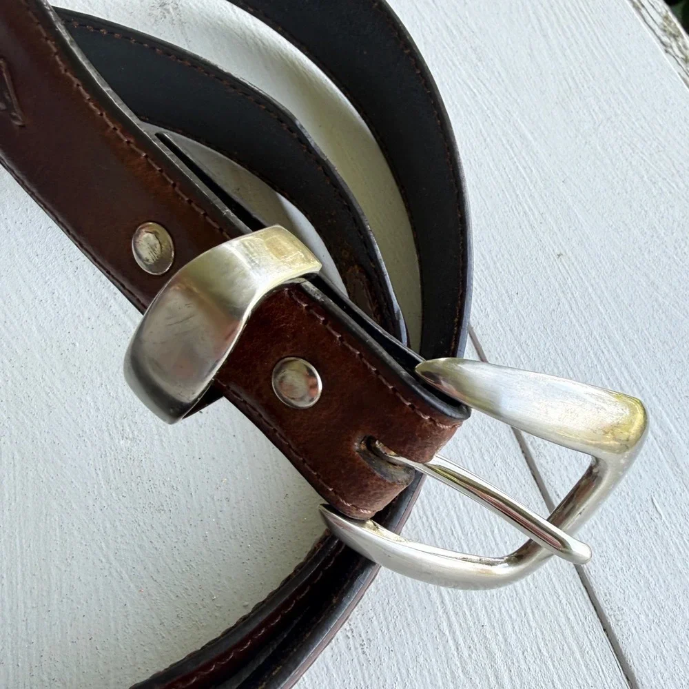 Nocona Belt Co Mens Brown Leather Western Belt Size 38 N2417202